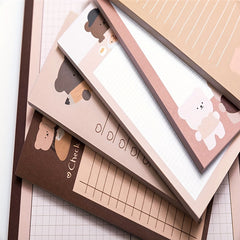 Cookie Bear Tearable Portable Note Book 50 Sheets