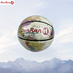 Standard No 7 Basketball PU Material Map Pattern Basketball