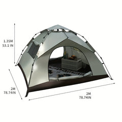 UV Protection Camping Tent with 2 Doors and 2 Windows