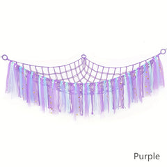 Colorful Stuffed Toys Storage Net - Keep Kids' Rooms Tidy