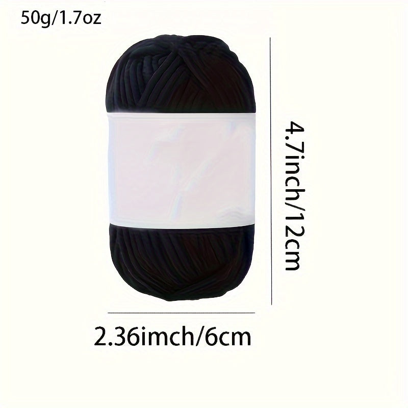 1pc Gradient Knitting Cotton Yarn Soft Warm Hand-knitted Craft Supplies