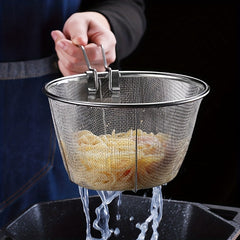 304 Stainless Steel Frying Basket Kitchen Steam Rinse Strain