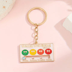 Colorful Zinc Alloy Keychain Men's Holiday Gift