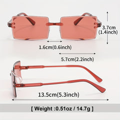 Men's Rimless UV Resistant Sunglasses for Outdoor Travel