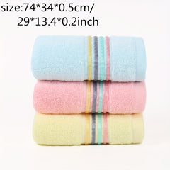 Soft Thickened Hand Towel 13x29in Plain Absorbent Towel For Bathroom
