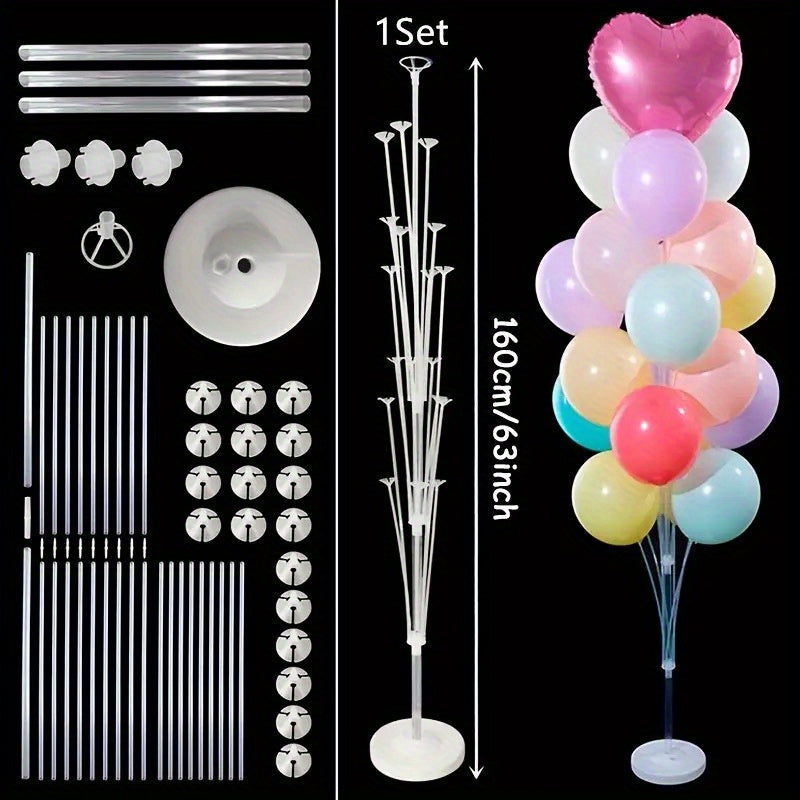 19pcs Tube Balloon Standing Set Balloons Stand Holder for Birthday Party