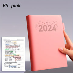 B5 Notebook with Pen Insert and Waterproof Faux Leather Cover
