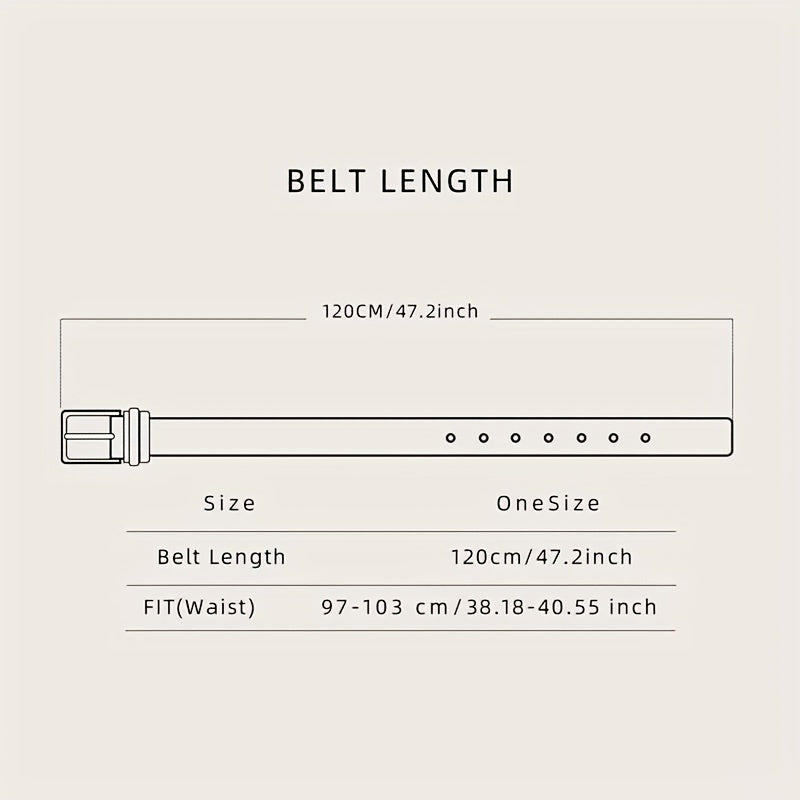 Men's Western Horse Pin Buckle PU Leather Belt Casual Dress Belt
