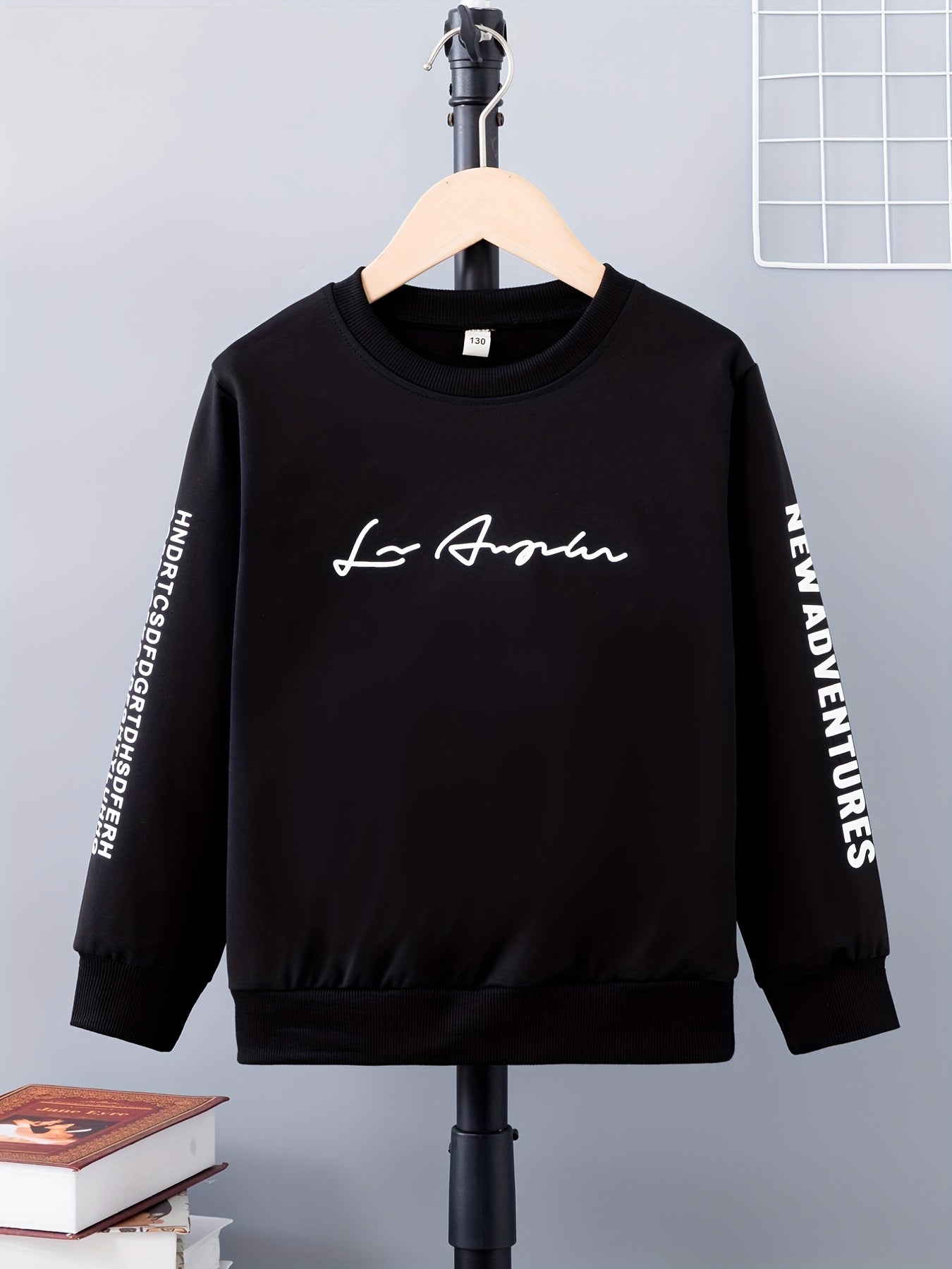 LOS ANGELES Boys Crew Neck Pullover Sweatshirt