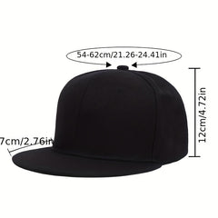 Hip Hop Sunshade Baseball Cap Flat Brim Hat