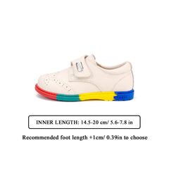 TARANIS Kids Loafers Breathable Buckle Leather Shoes