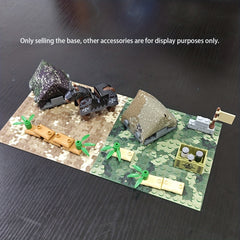 Military Camouflage Base Plate Building Block Toy for Kids