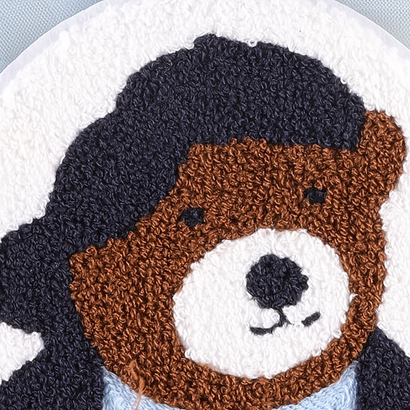 Cartoon Big Bear Embroidery Patches Fabric Art Decor DIY Clothes Accessories