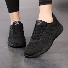 Women's Knit Weaving Running Shoes Non slip Outdoor Casual Sneakers