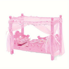 Pink Fantasy Doll Bed Playhouse Toy Ideal Gift