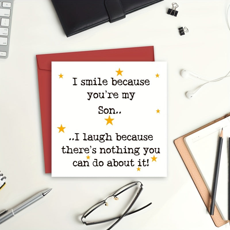 Funny Birthday Card For Son From Mom Dad Son Birthday Greeting Card