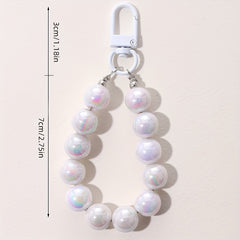 Colorful Beaded Keychain Pendant Bag Decoration Ladies' Mobile Phone Key Ring