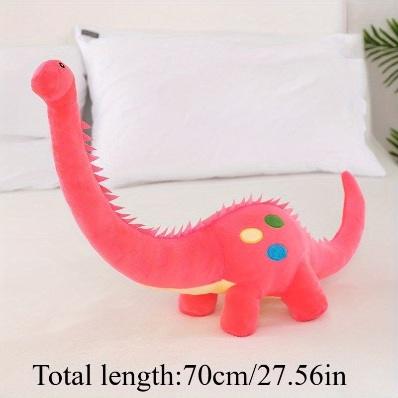 3pcs Vibrant Dino Plush Toys 31.5in Long Neck Stuffed Animals