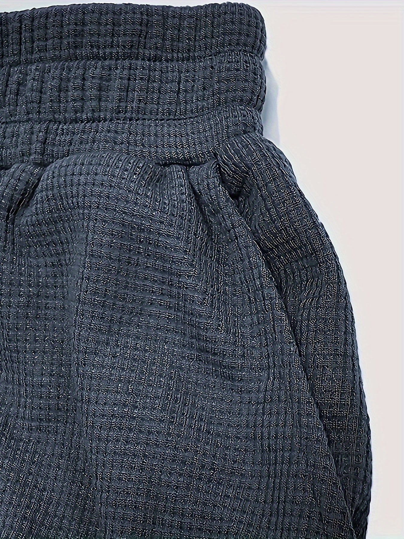  Ribbed High Rise Wide Leg Trousers