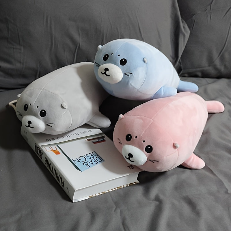 Harbor Seal Plush Toy Soft Stuffed Animal for Nurseries