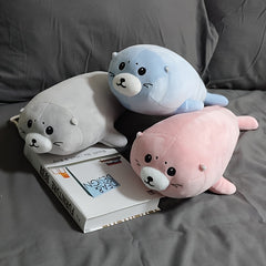 Harbor Seal Plush Toy Soft Stuffed Animal for Nurseries