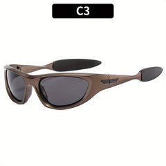 Y2K Wrap Around Sports Sunglasses UV400 Sun Shades