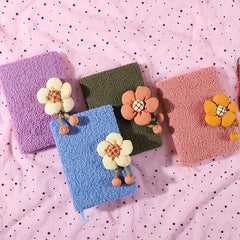 Fabric Plush Magnetic Buckle Journal Book