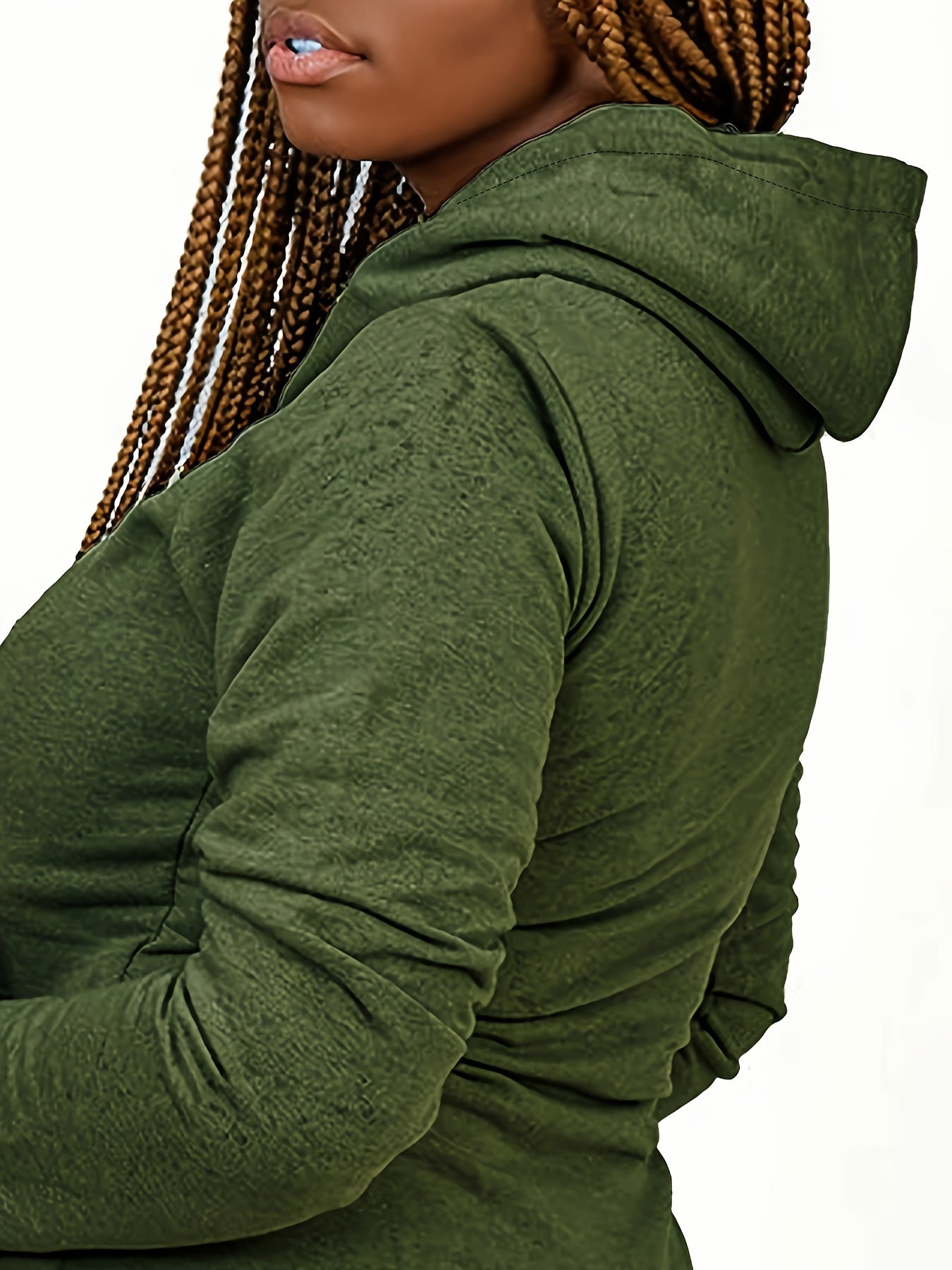  High Split Hoodie Drawstring Tie Waist Sweatshirt Dress