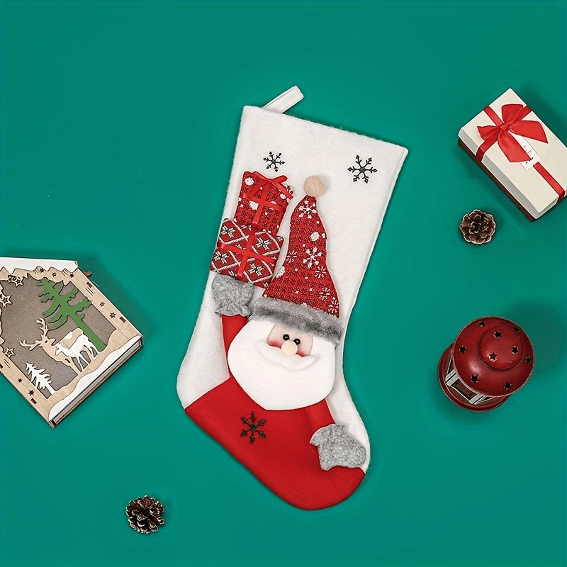 Christmas Socks Candy Gift Toy Bag Decoration Party Accessories