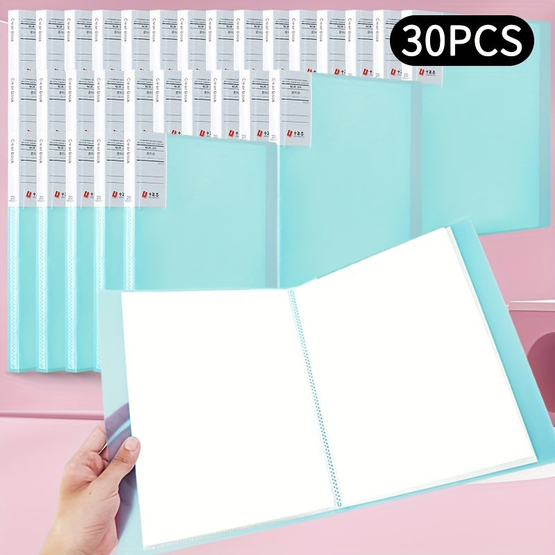 30pcs File Manager Document Organizer Exam Paper Storage Folder