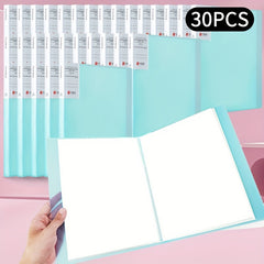 30pcs File Manager Document Organizer Exam Paper Storage Folder
