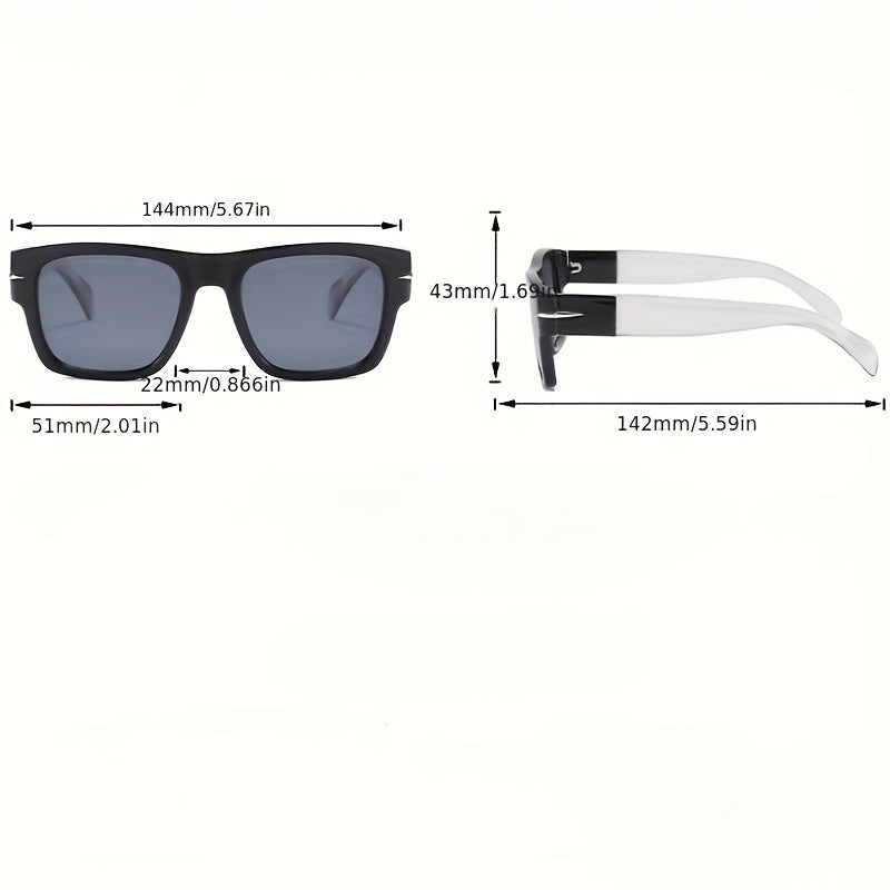 Large Square Sunglasses Jelly Anti Glare UV400 Sun Shades