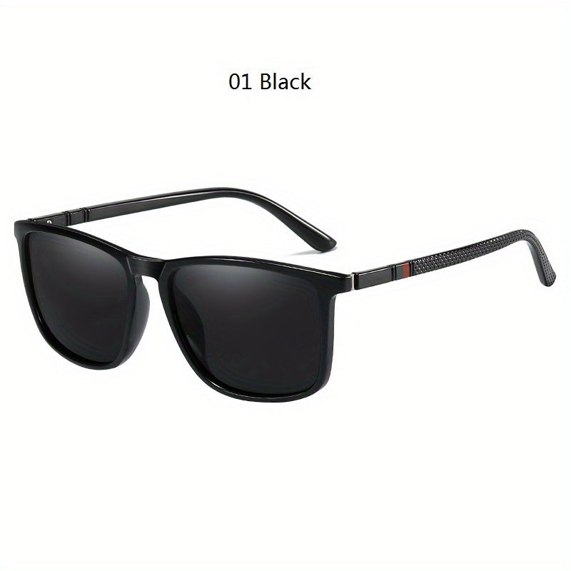 Vintage Square Frame Polarized Sunglasses Driving Fishing Shopping UV400