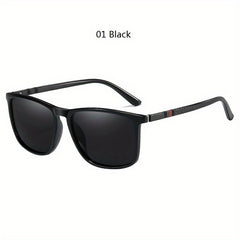 Vintage Square Frame Polarized Sunglasses Driving Fishing Shopping UV400