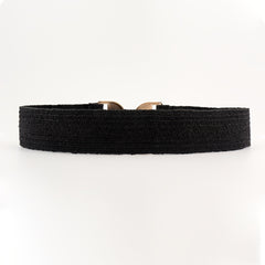 Summer Grass Girdle Women's Elastic Belt Geometric Buckle