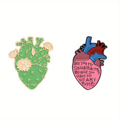 3pcs Mental Health Enamel Pins Brain Brooches Lapel Badges Jewelry