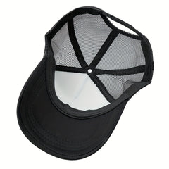 Unisex Expression Print Men's Outdoor Sun Hat Casual Net Trucker Hat