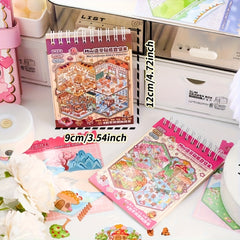 Cartoon Mini Landscape 3D Sticker Collection - Colorful Collage for DIY Creation