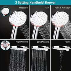 8'' Stainless Steel Rainfall Shower Head with Extension Arm