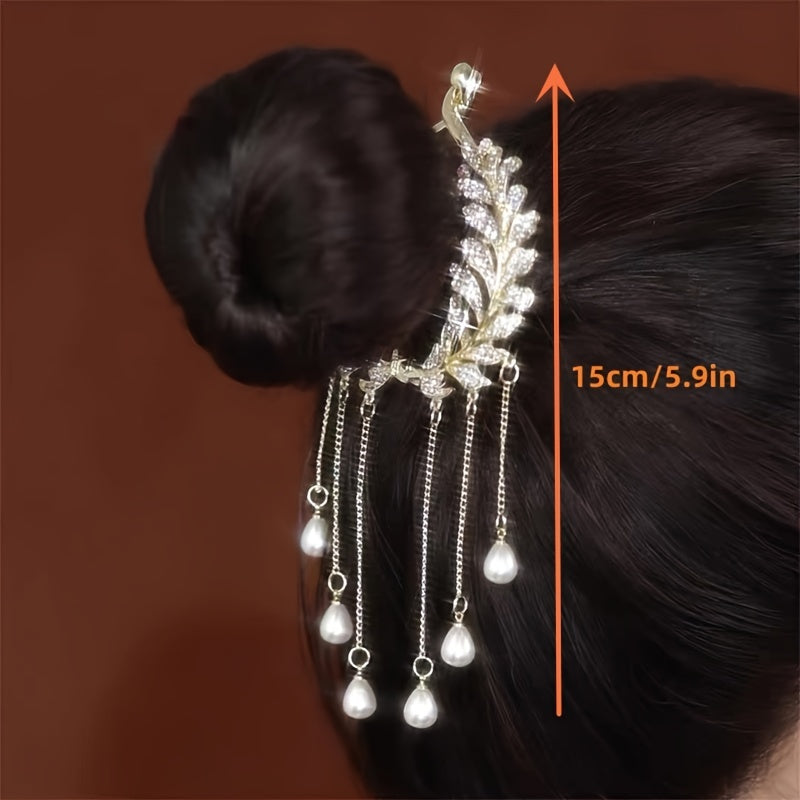 Tassel Hair Clip Back Of The Head Bun Hair Ponytail Buckle Hair Clip