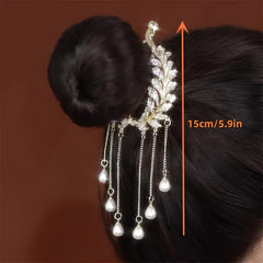 Tassel Hair Clip Back Of The Head Bun Hair Ponytail Buckle Hair Clip