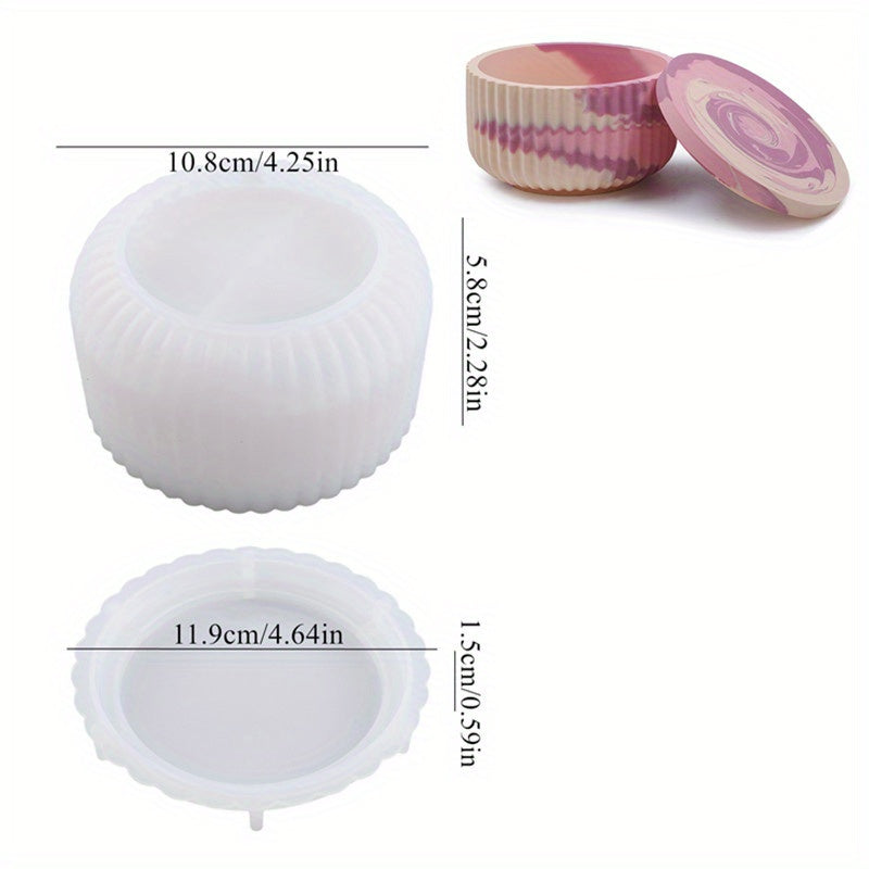 Candle Jar Silicone Mold DIY for Candle Holder Making