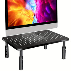 Height Adjustable Monitor Stand for Laptops Desktops PC Displays