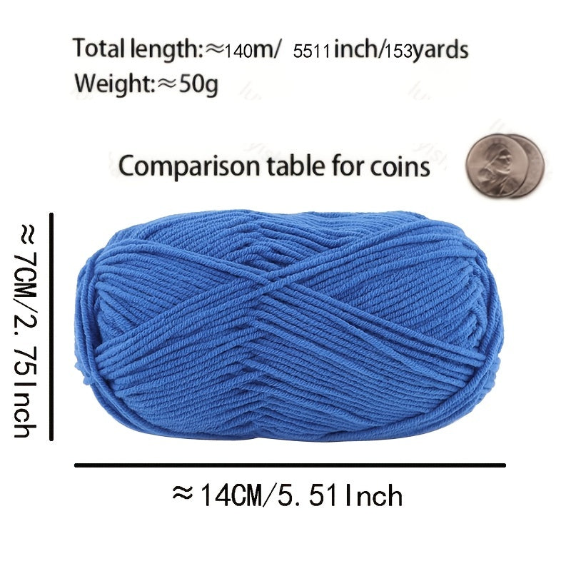 5pcs 100 Soft Acrylic Yarn for Crocheting & Knitting DIY Projects