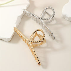 2pcs Alloy Hair Claw Clip Nonslip Ponytail Holder Shark Claw Women Girls