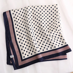 Polka Dot Silk Scarf