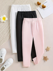 4pcs Girl's Comfort Fit Legging Pants Set