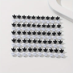 100pcs Mini Crown Shape Hair Claw Braid Hair Clip Hair Accessories