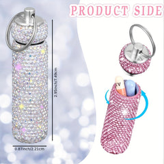 1pc First Aid Pill Sealed Jar Keychain Portable Aluminum Alloy Keychain