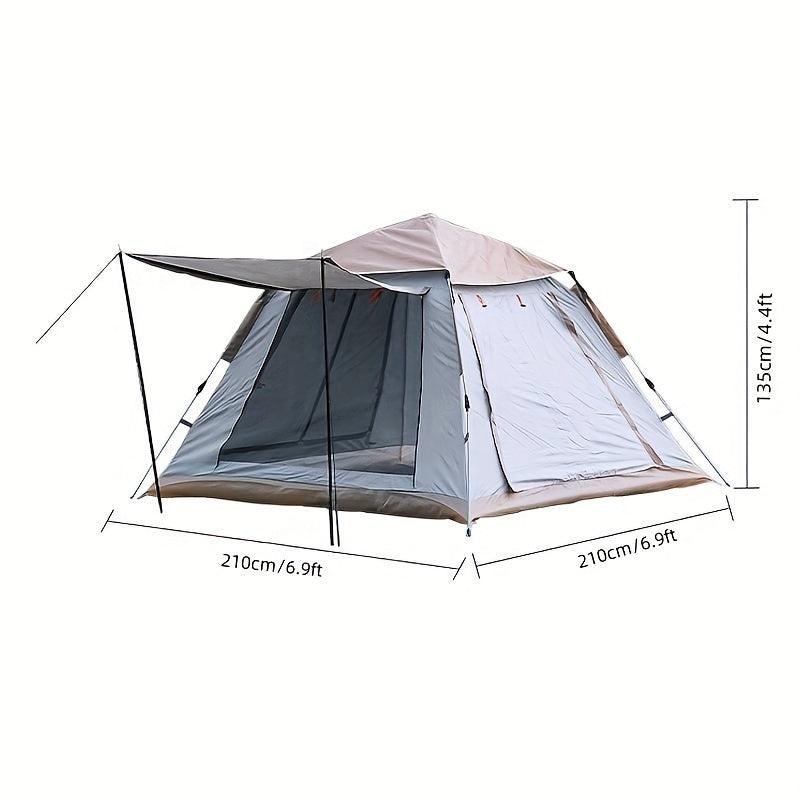 Quick Setup 4-5 Person Waterproof Tent with Removable Floor